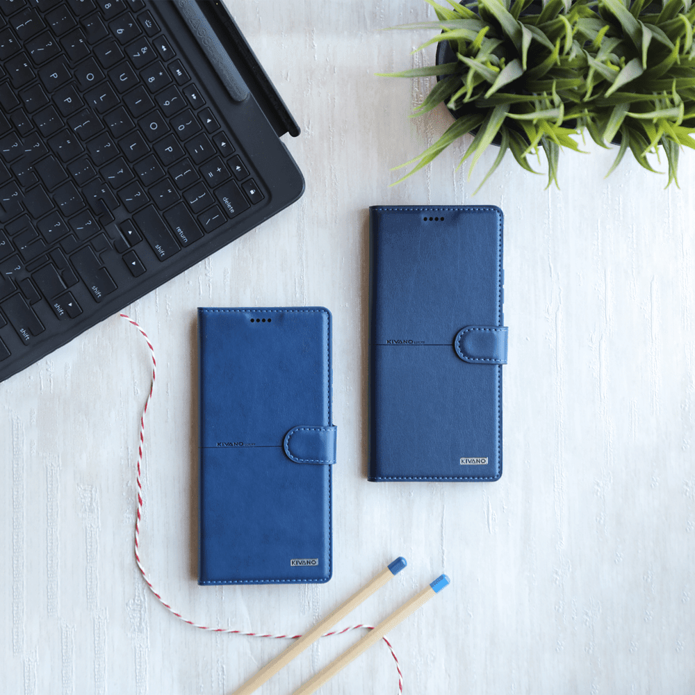 Kivano Compatible with Motorola edge 50 fusion Flip Cover | Leather Finish | Inside Pockets & Inbuilt Stand - Aibex